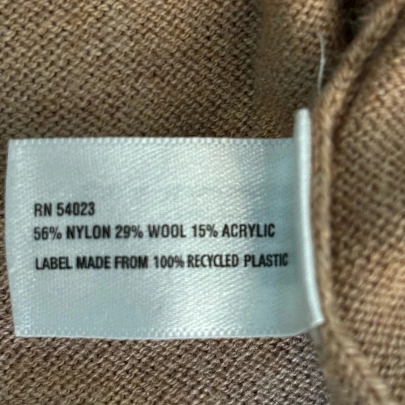 Gap Womens Camel Colored Sz XS Crewneck Wool Blend Long Sleeve Sweater - Picture 4 of 7